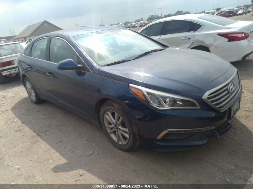 2015 HYUNDAI SONATA 2.4L SE - 5NPE24AF9FH217228