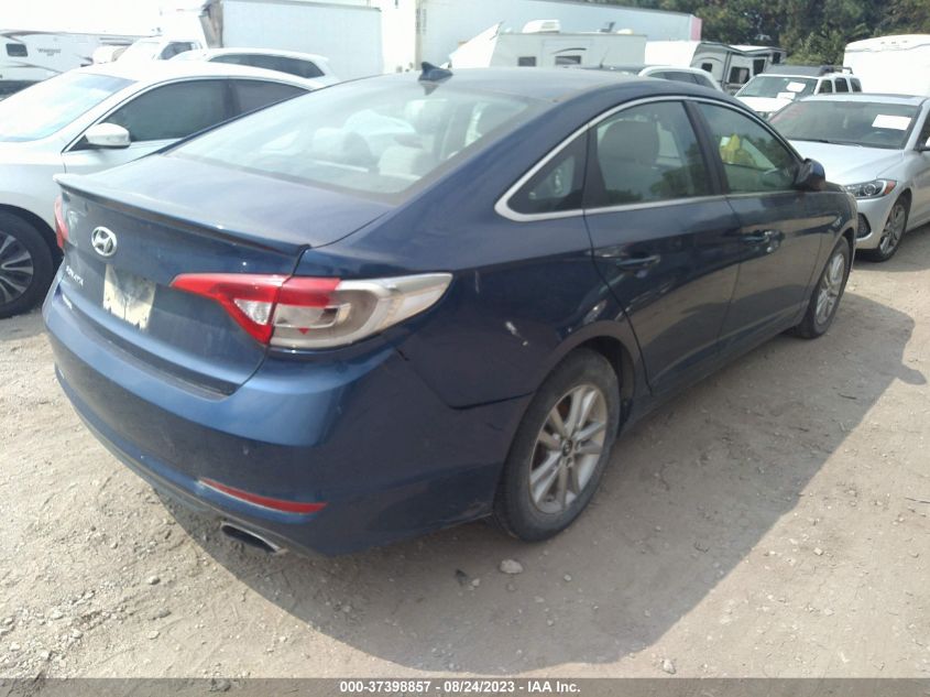 2015 HYUNDAI SONATA 2.4L SE - 5NPE24AF9FH217228