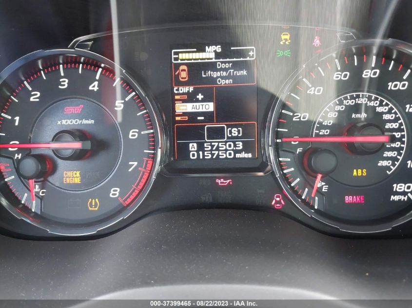 2020 SUBARU WRX STI LIMITED - JF1VA2V65L9832578