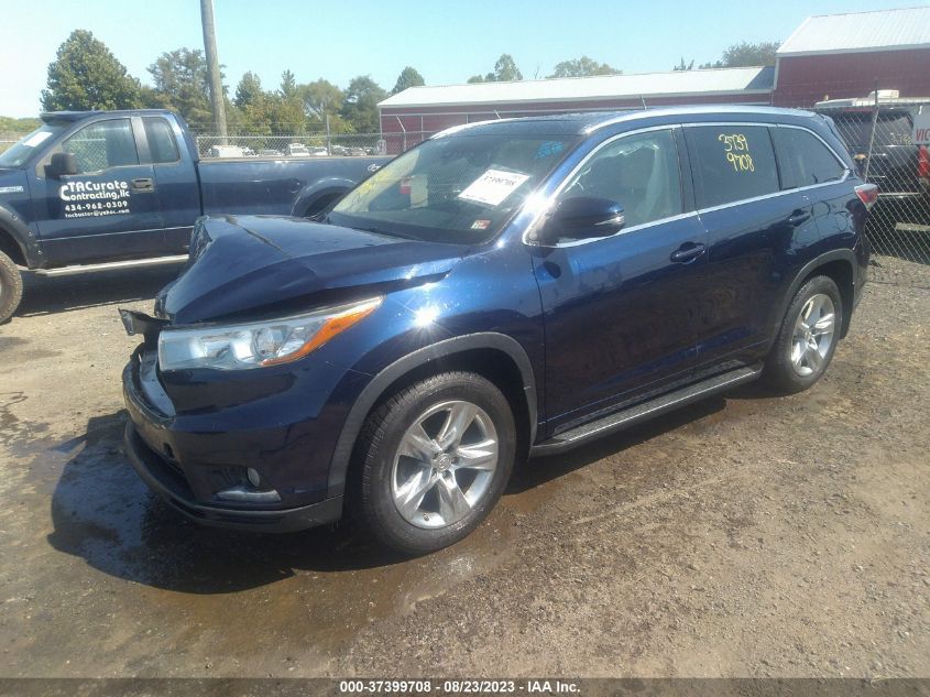 2015 TOYOTA HIGHLANDER LIMITED - 5TDDKRFH6FS115964