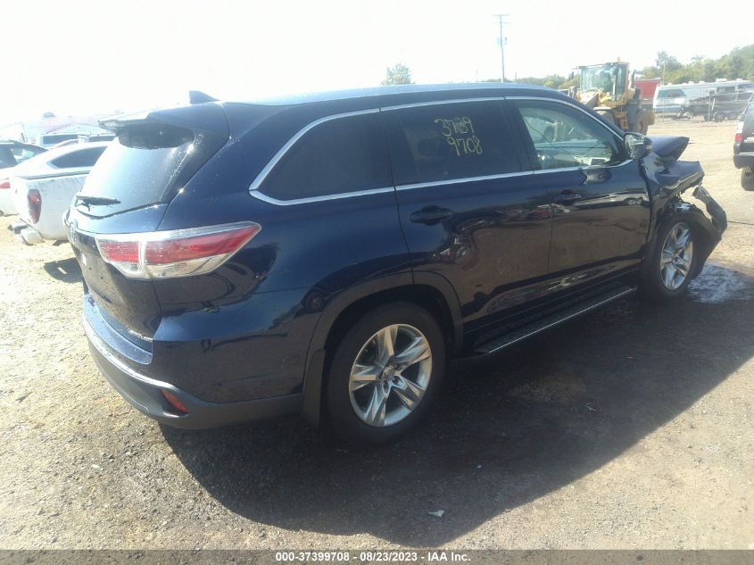 2015 TOYOTA HIGHLANDER LIMITED - 5TDDKRFH6FS115964