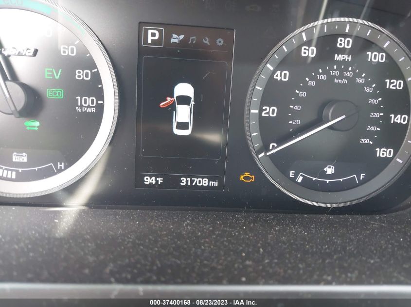 2017 HYUNDAI SONATA HYBRID SE - KMHE24L11HA050256