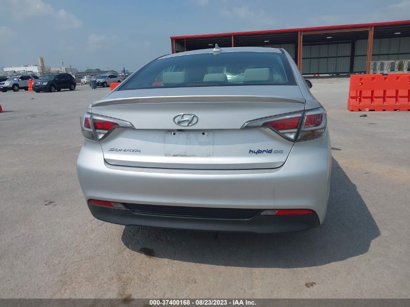 2017 HYUNDAI SONATA HYBRID SE - KMHE24L11HA050256