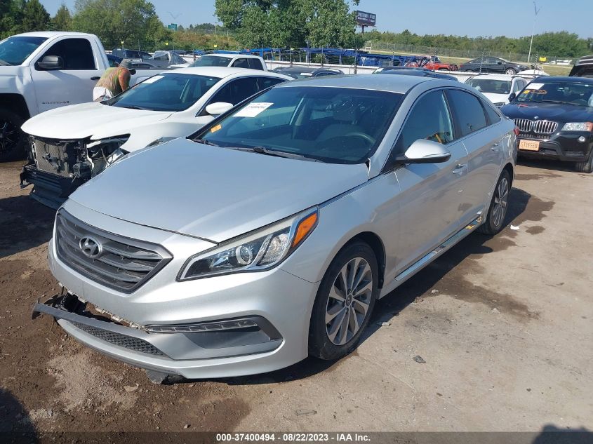 2015 HYUNDAI SONATA 2.4L SPORT - 5NPE34AF8FH051703