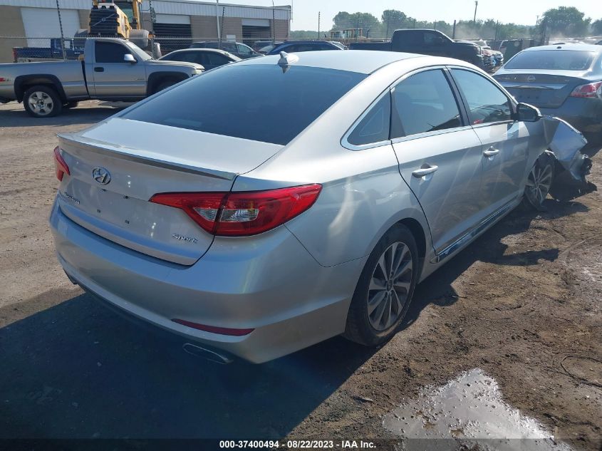 2015 HYUNDAI SONATA 2.4L SPORT - 5NPE34AF8FH051703