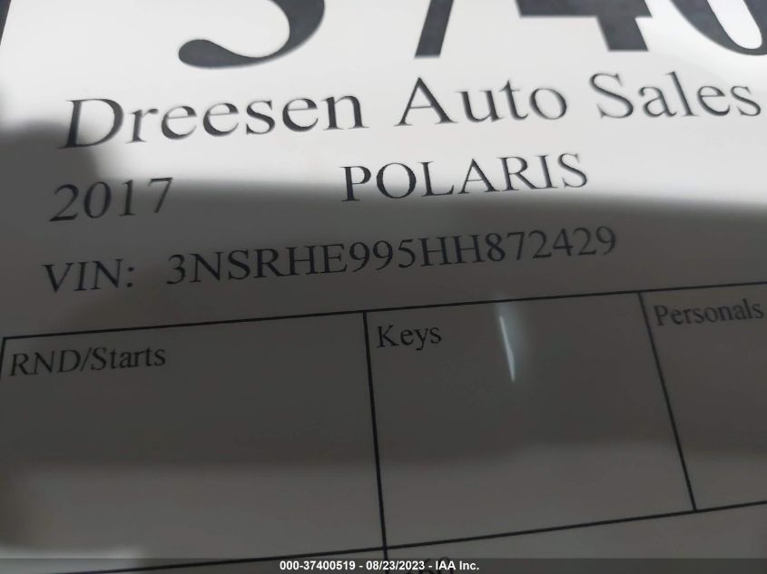 2017 POLARIS GENERAL 4 1000 EPS - 3NSRHE995HH872429