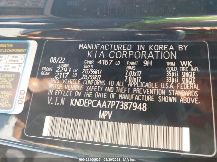2023 KIA SELTOS LX - KNDEPCAA7P7387948