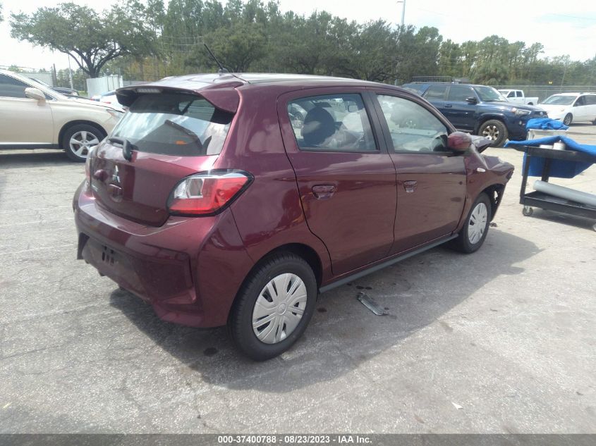 VIN ML32AUHJ9MH008022 2021 MITSUBISHI MIRAGE ES/LE/CARBONITE EDITION