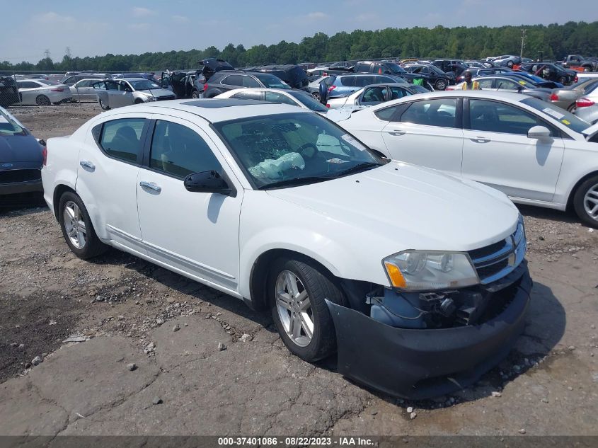 2013 DODGE AVENGER SXT - 1C3CDZCG8DN687367
