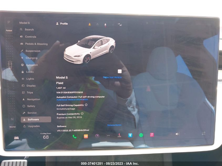 2023 TESLA MODEL S PLAID - 5YJSA1E60PF513933