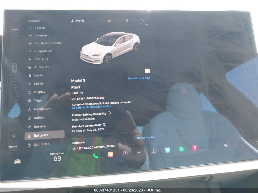 2023 TESLA MODEL S PLAID - 5YJSA1E60PF513933