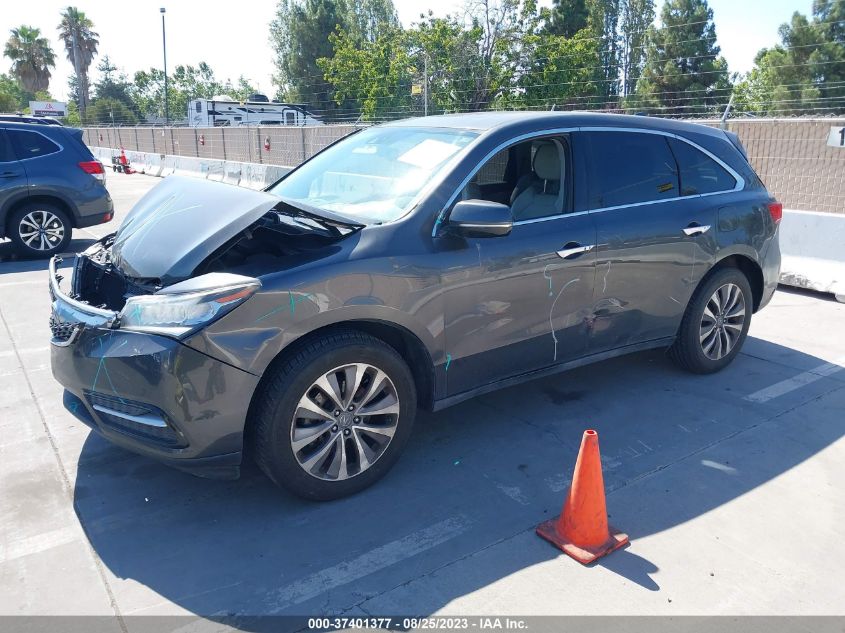 2015 ACURA MDX TECH PKG - 5FRYD4H47FB007624