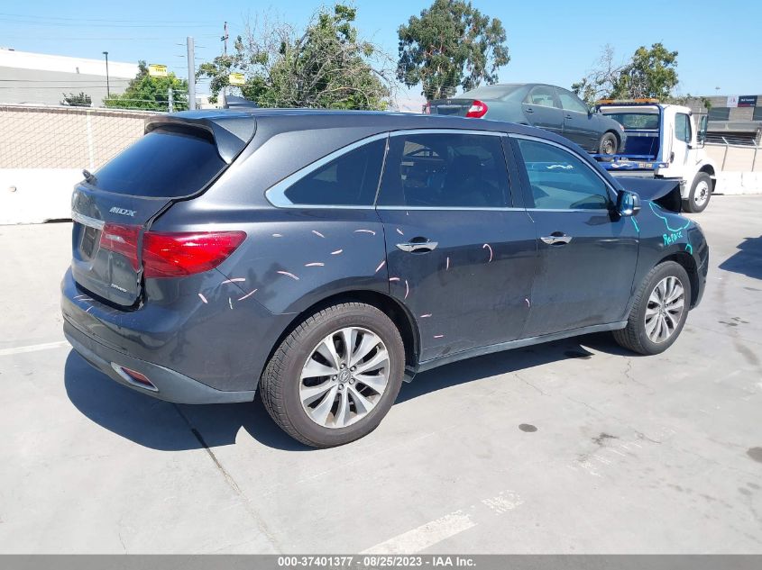 2015 ACURA MDX TECH PKG - 5FRYD4H47FB007624