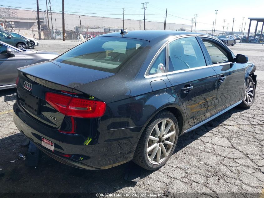 2014 AUDI A4 PREMIUM - WAUBFAFL1EN036267