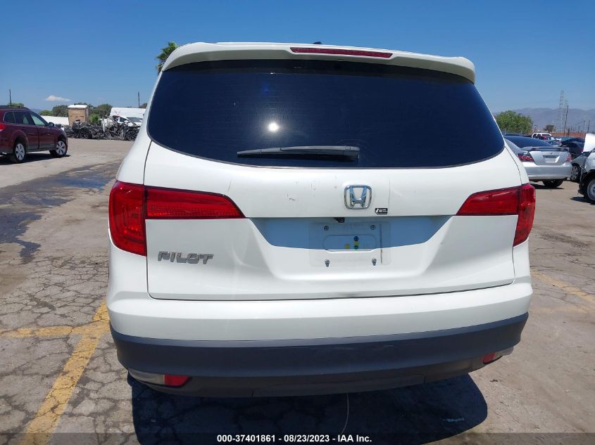 2016 HONDA PILOT EX - 5FNYF5H3XGB044841