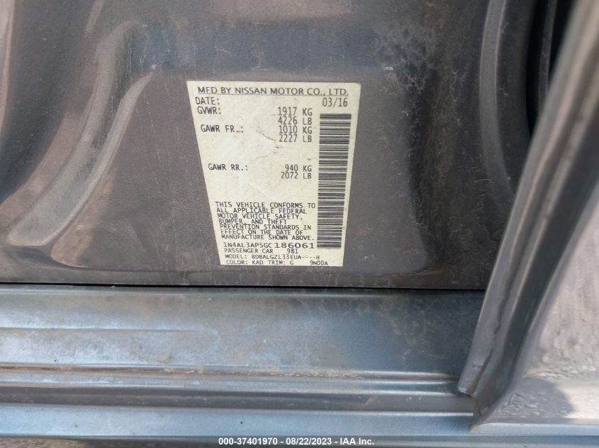 2016 NISSAN ALTIMA 2.5 - 1N4AL3AP5GC186061