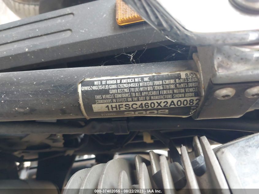 2002 HONDA VTX1800 C - 1HFSC460X2A008219