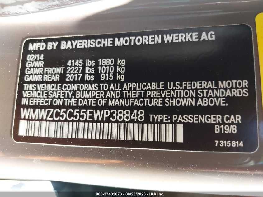 2014 MINI COOPER COUNTRYMAN S - WMWZC5C55EWP38848
