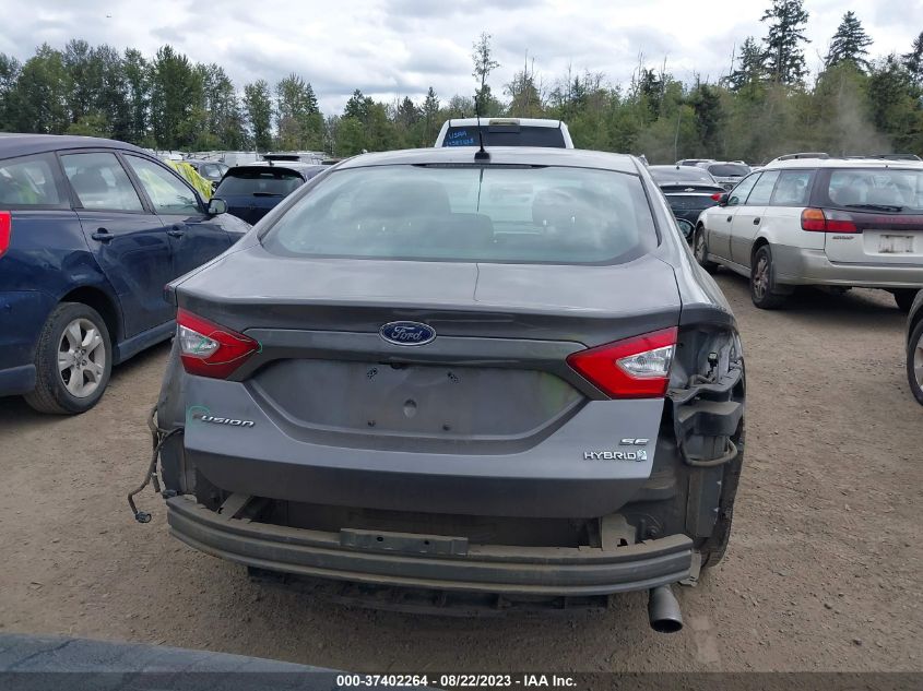 2013 FORD FUSION SE HYBRID - 3FA6P0LU6DR304160