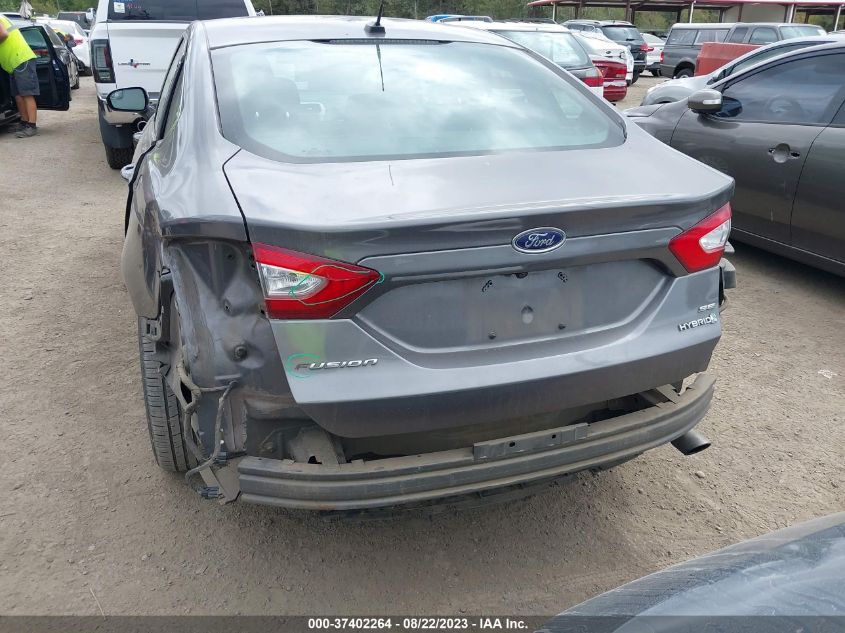 2013 FORD FUSION SE HYBRID - 3FA6P0LU6DR304160