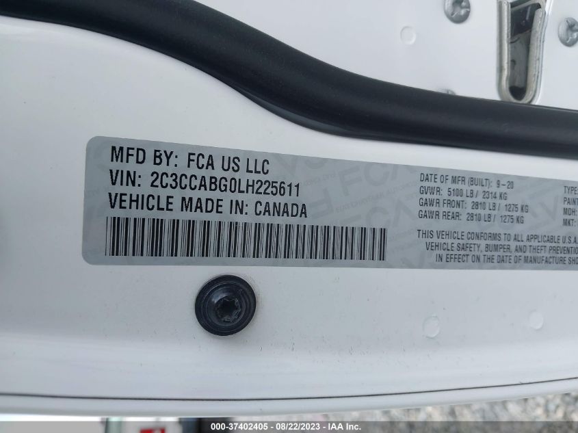 2020 CHRYSLER 300 300S - 2C3CCABG0L8225611