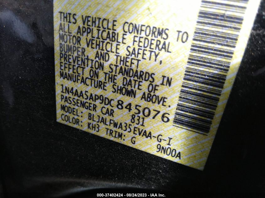 2013 NISSAN MAXIMA 3.5 SV - 1N4AA5AP9DC845076