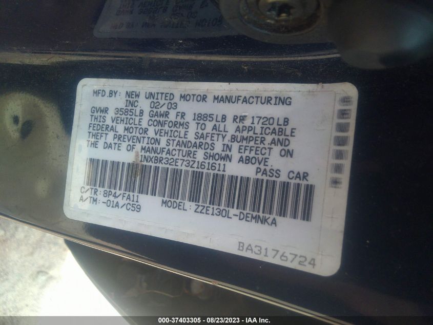 2017 TOYOTA COROLLA L - 2T1BURHE5HC933895