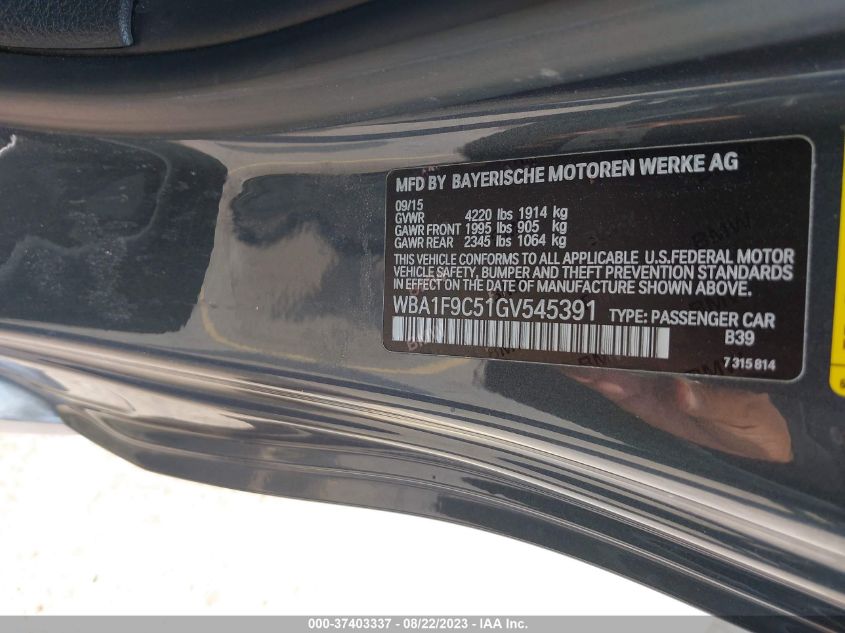 2016 BMW 2 SERIES 228I - WBA1F9C51GV545391