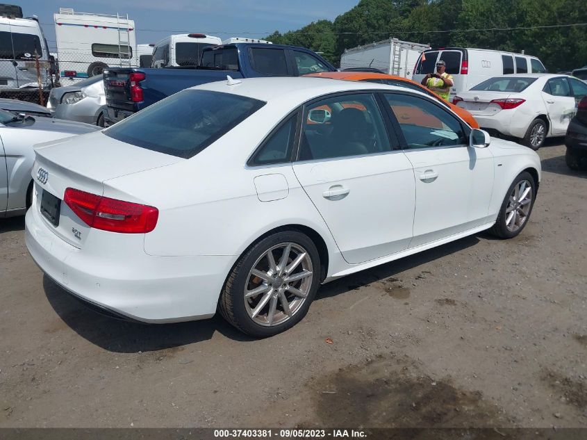 2014 AUDI A4 PREMIUM PLUS - WAUHFAFL2EN041407