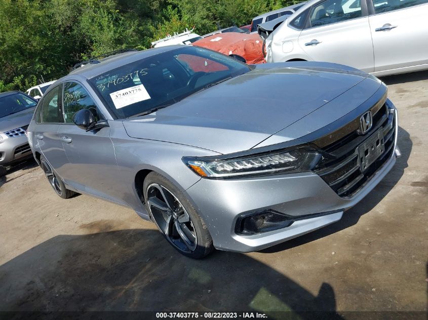 2021 HONDA ACCORD SEDAN SPORT - 1HGCV1F30MA081590