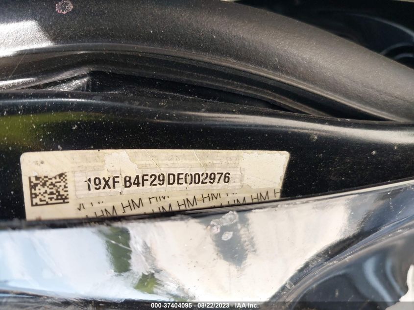 2013 HONDA CIVIC HYBRID 19XFB4F29DE002976