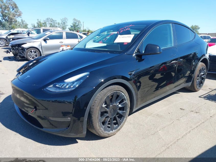 2022 TESLA MODEL Y LONG RANGE - 7SAYGDEEXNF391647