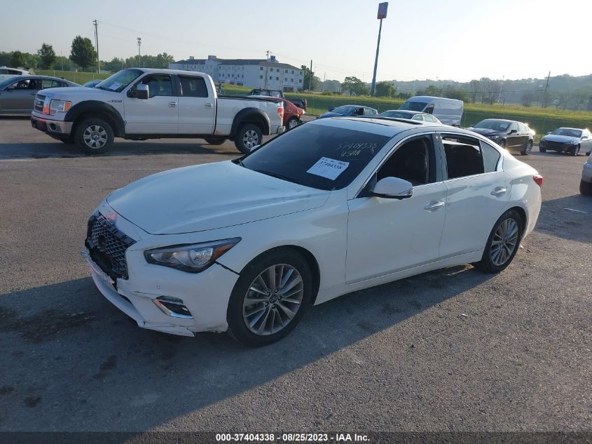 JN1EV7BP7MM707396 Infiniti Q50 3.0T LUXE 2