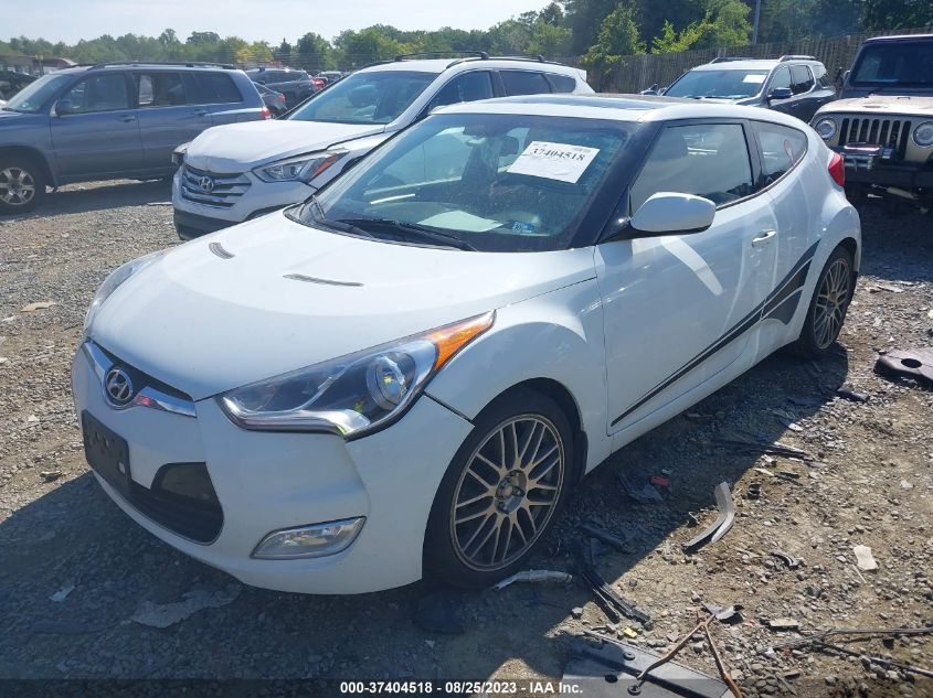 2013 HYUNDAI VELOSTER W/BLACK INT - KMHTC6AD2DU110972