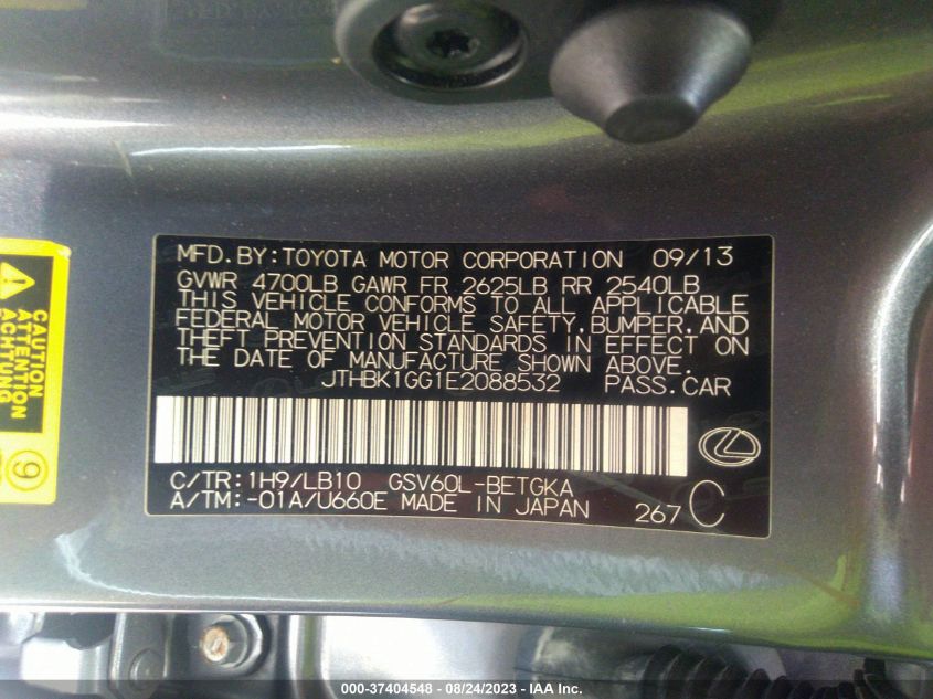 2014 LEXUS ES 350 - JTHBK1GG1E2088532