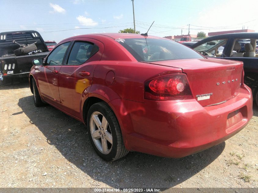 2013 DODGE AVENGER SXT - 1C3CDZCB7DN544673