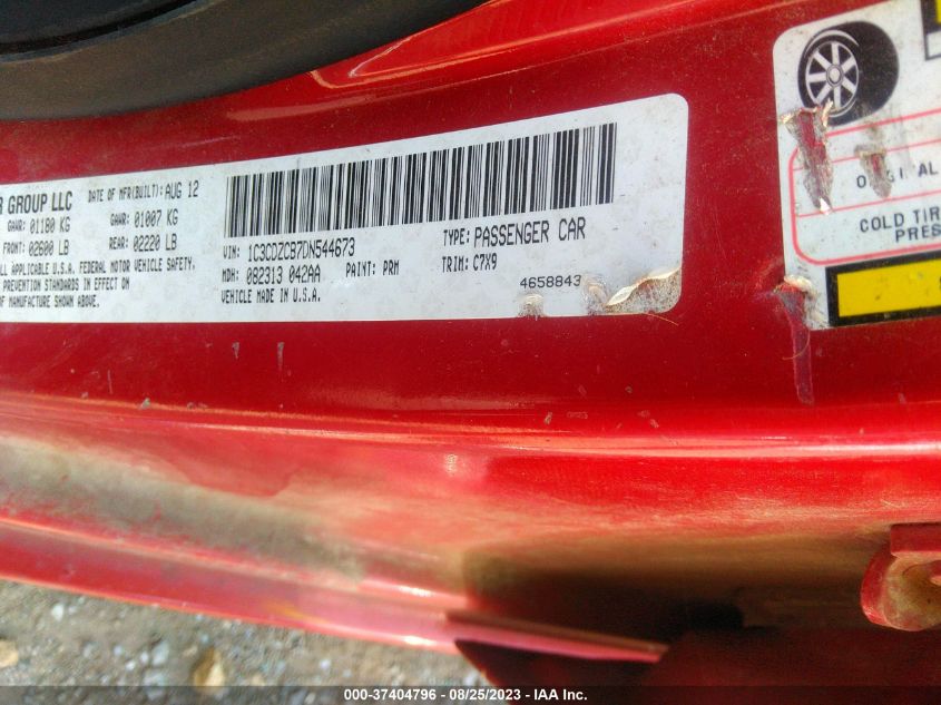 2013 DODGE AVENGER SXT - 1C3CDZCB7DN544673