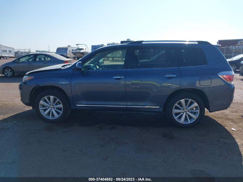 2013 TOYOTA HIGHLANDER HYBRID LIMITED JTEDC3EH3D2017079