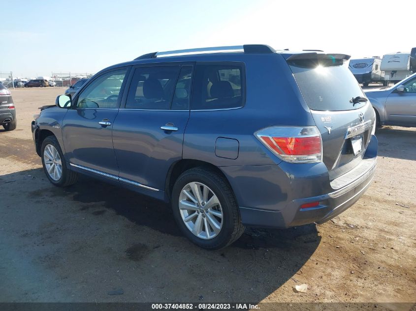 2013 TOYOTA HIGHLANDER HYBRID LIMITED JTEDC3EH3D2017079