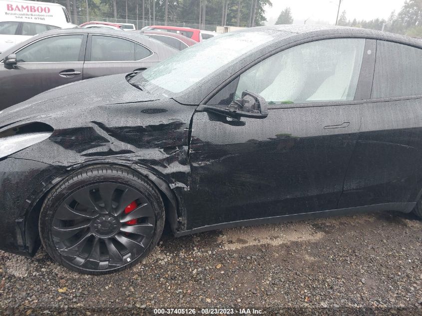 2022 TESLA MODEL Y PERFORMANCE - 7SAYGDEFXNF558565