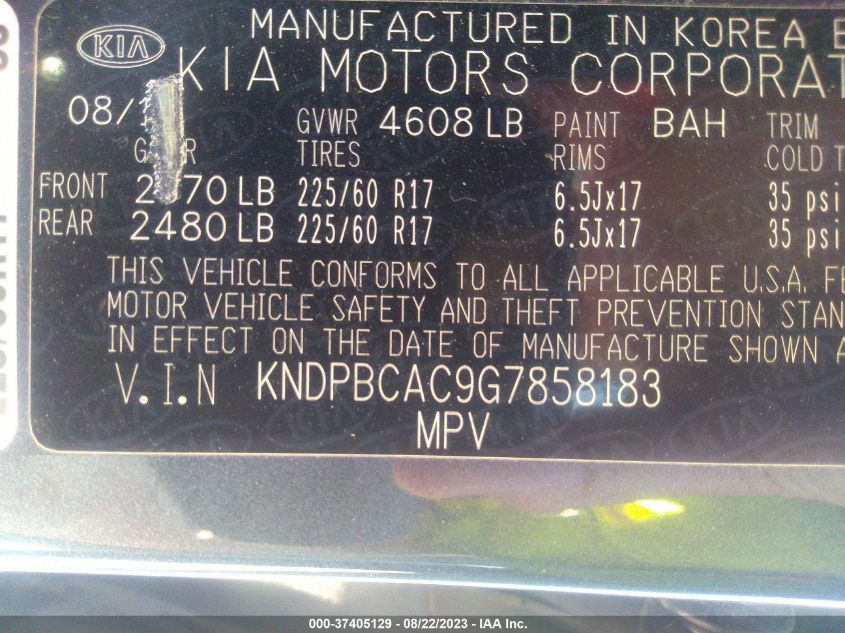 2016 KIA SPORTAGE LX - KNDPBCAC9G7858183