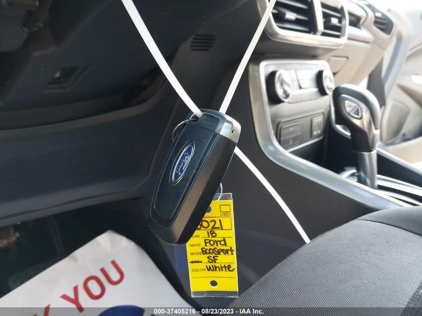 2018 FORD ECOSPORT SE - MAJ3P1TE0JC225532
