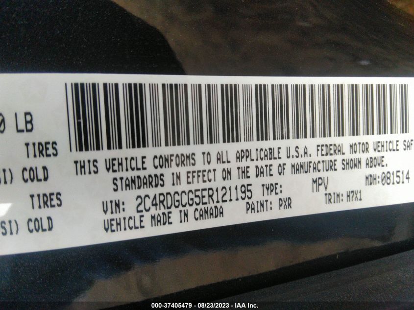 2014 DODGE GRAND CARAVAN SXT - 2C4RDGCG5ER121195