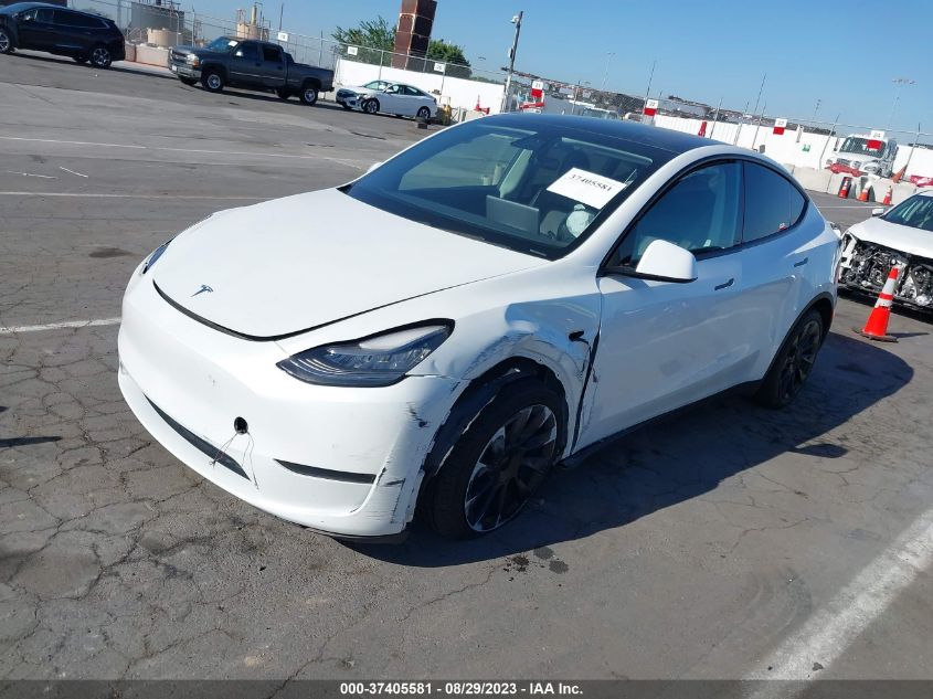 2020 TESLA MODEL Y LONG RANGE - 5YJYGDEEXLF058200