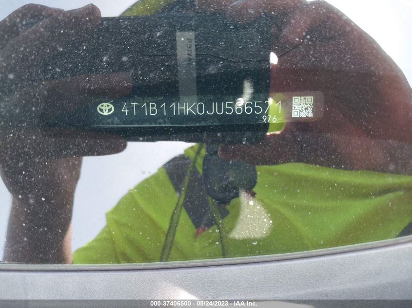 2018 TOYOTA CAMRY LE/SE/XLE/L - 4T1B11HK0JU566571