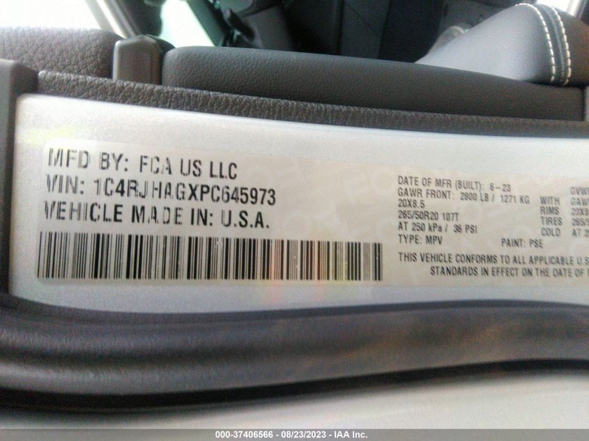 2023 JEEP GRAND CHEROKEE ALTITUDE X - 1C4RJHAGXPC645973