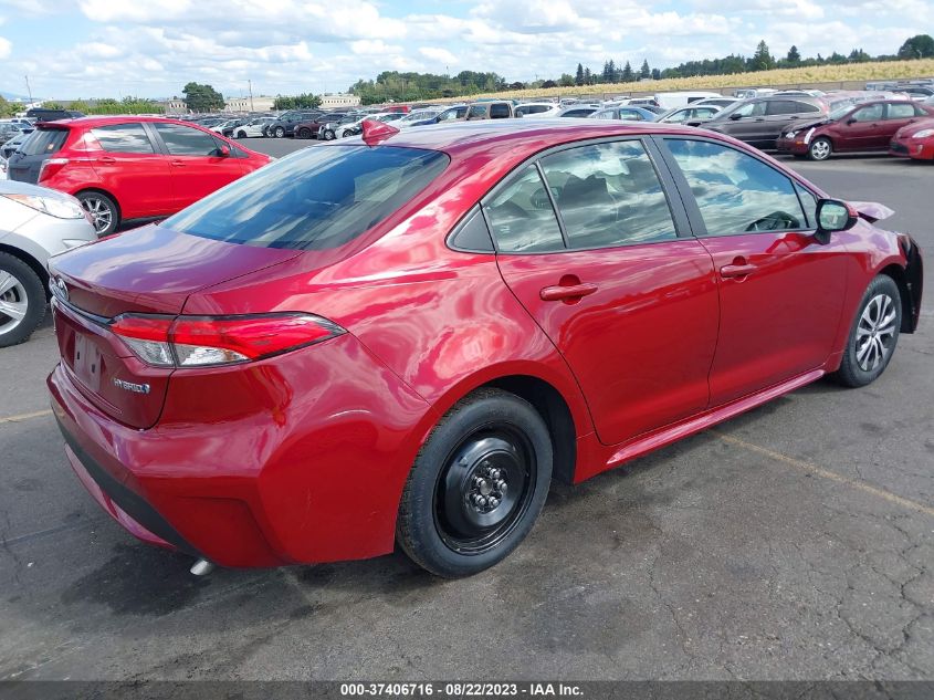 JTDEAMDEXNJ048137 Toyota Corolla HYBRID LE 4