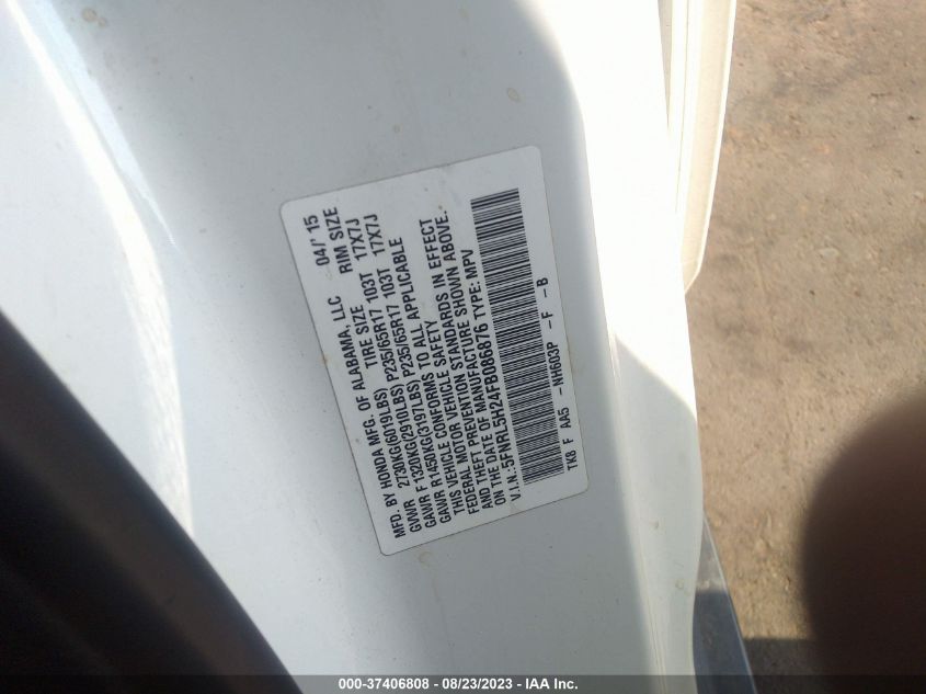 2015 HONDA ODYSSEY LX - 5FNRL5H24FB086876