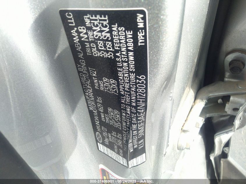 2022 HYUNDAI TUCSON SEL - 5NMJF3AE4NH128036
