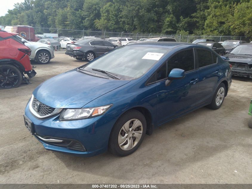 2013 HONDA CIVIC SDN LX 2HGFB2F54DH585509